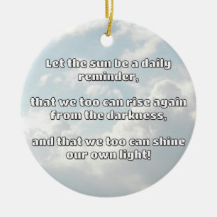 Empath Shine Positive Encouragement Quote Ceramic Tree Decoration