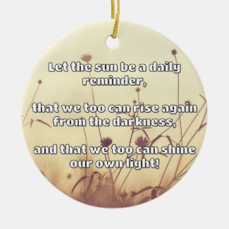 Empath Shine Positive Encouragement Quote  Ceramic Tree Decoration