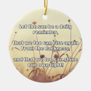 Empath Shine Positive Encouragement Quote Ceramic Tree Decoration