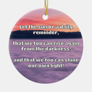 Empath Shine Positive Encouragement Quote Ceramic Tree Decoration
