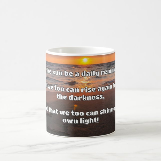 Empath Shine Positive Encouragement Quote  Coffee Mug (Center)