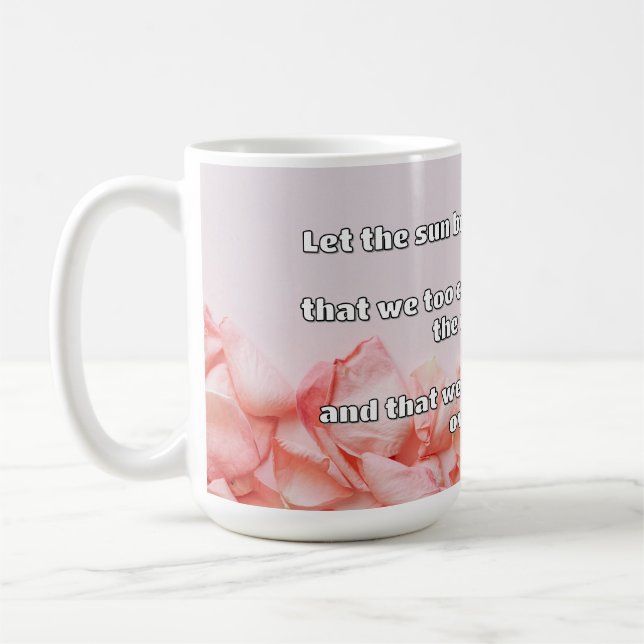 Empath Shine Positive Encouragement Quote  Coffee Mug (Left)