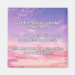 Empath Shine Positive Encouragement Quote  Magnet