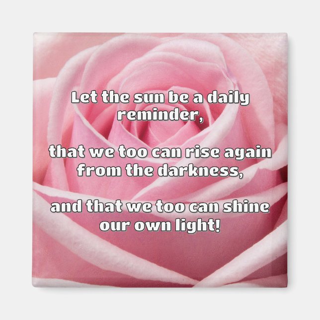 Empath Shine Positive Encouragement Quote  Magnet (Front)