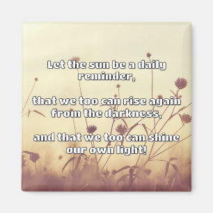 Empath Shine Positive Encouragement Quote  Magnet
