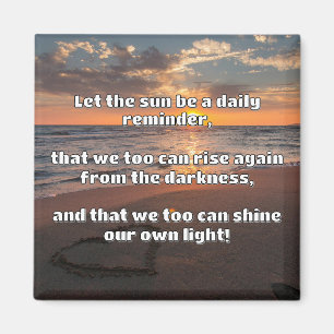 Empath Shine Positive Encouragement Quote Magnet