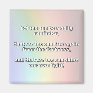 Empath Shine Positive Encouragement Quote Magnet