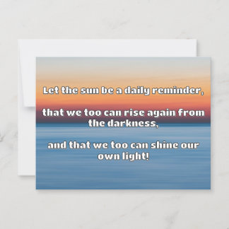 Empath Shine Positive Encouragement Quote Postcard