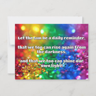 Empath Shine Positive Encouragement Quote Postcard
