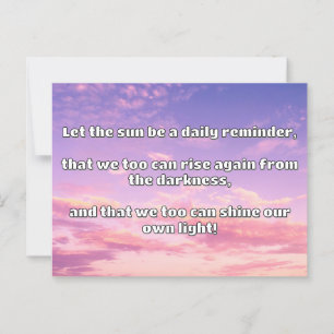 Empath Shine Positive Encouragement Quote Postcard