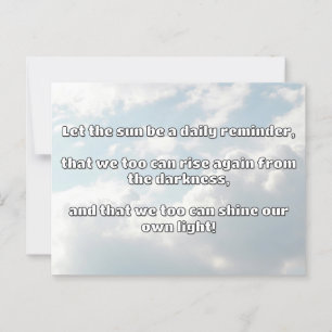 Empath Shine Positive Encouragement Quote  Postcard