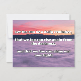 Empath Shine Positive Encouragement Quote Postcard