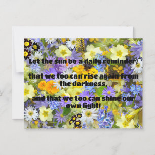 Empath Shine Positive Encouragement Quote  Postcard