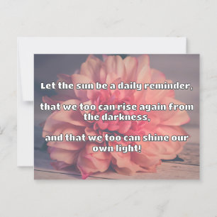 Empath Shine Positive Encouragement Quote  Postcard