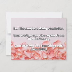 Empath Shine Positive Encouragement Quote Postcard