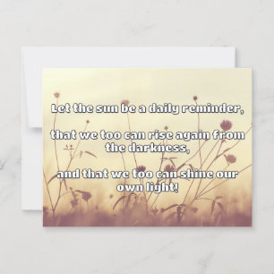 Empath Shine Positive Encouragement Quote Postcard