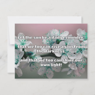 Empath Shine Positive Encouragement Quote Postcard