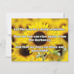 Empath Shine Positive Encouragement Quote  Postcard