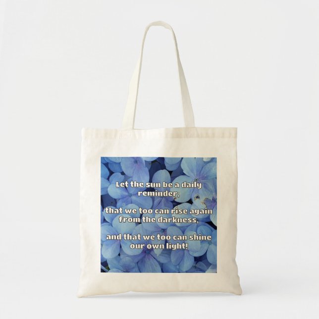 Empath Shine Positive Encouragement Quote  Tote Bag (Front)