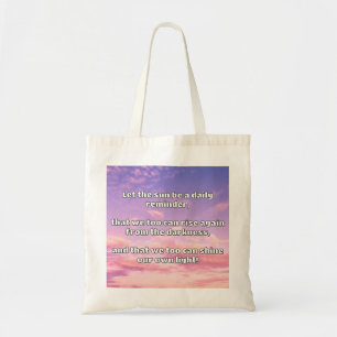 Empath Shine Positive Encouragement Quote Tote Bag