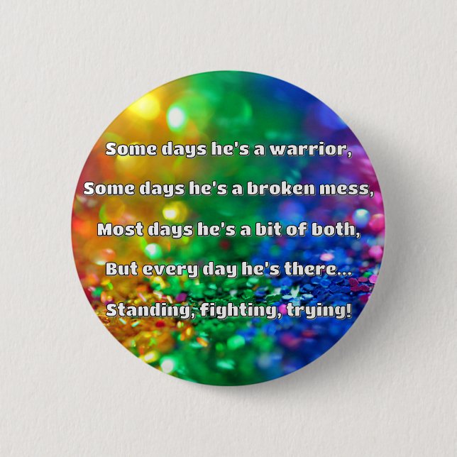 Empath Strength Positive Quote Encouragement  6 Cm Round Badge (Front)