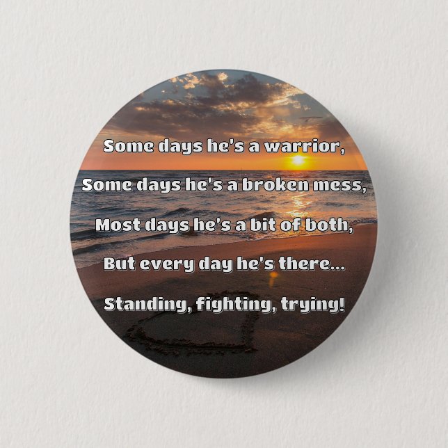 Empath Strength Positive Quote Encouragement  6 Cm Round Badge (Front)