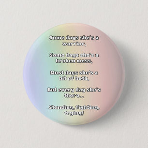 Empath Strength Positive Quote Encouragement  6 Cm Round Badge