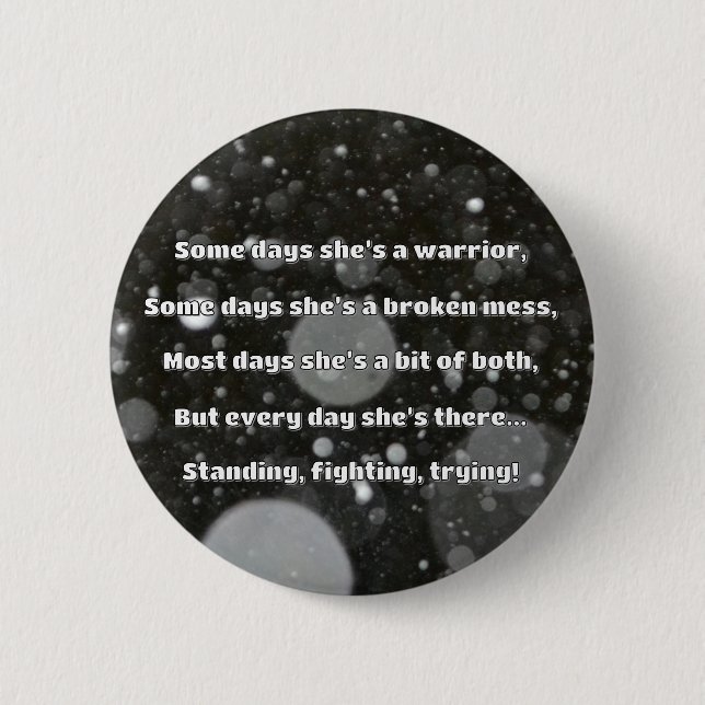 Empath Strength Positive Quote Encouragement  6 Cm Round Badge (Front)