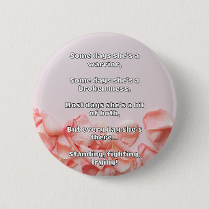 Empath Strength Positive Quote Encouragement 6 Cm Round Badge