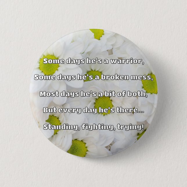 Empath Strength Positive Quote Encouragement  6 Cm Round Badge (Front)