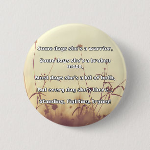 Empath Strength Positive Quote Encouragement 6 Cm Round Badge