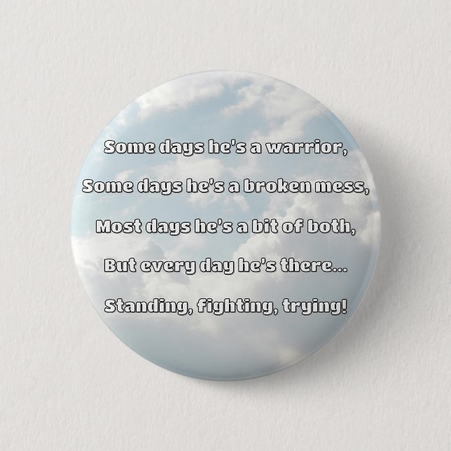 Empath Strength Positive Quote Encouragement  6 Cm Round Badge (Front)