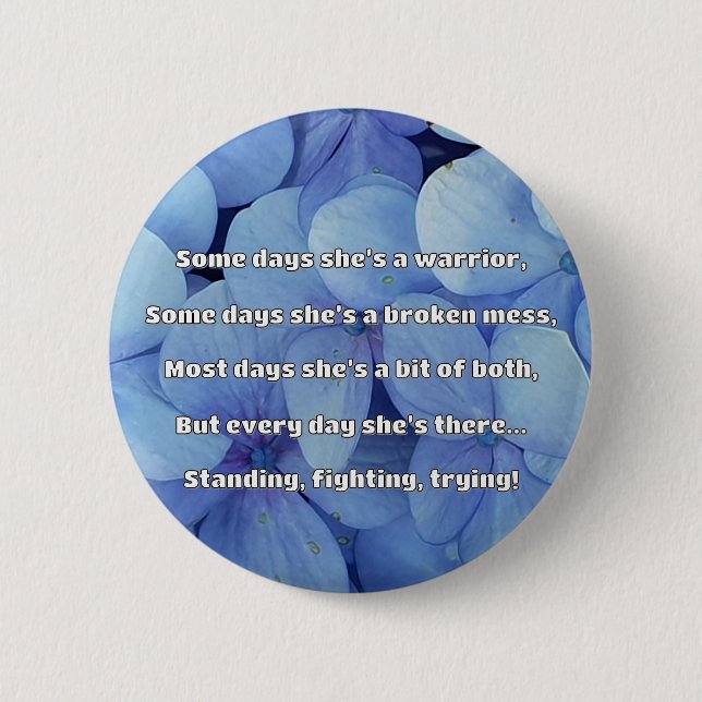 Empath Strength Positive Quote Encouragement  6 Cm Round Badge (Front)