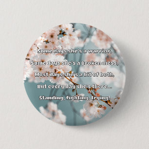 Empath Strength Positive Quote Encouragement 6 Cm Round Badge