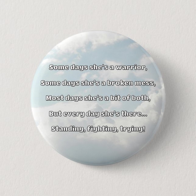 Empath Strength Positive Quote Encouragement  6 Cm Round Badge (Front)