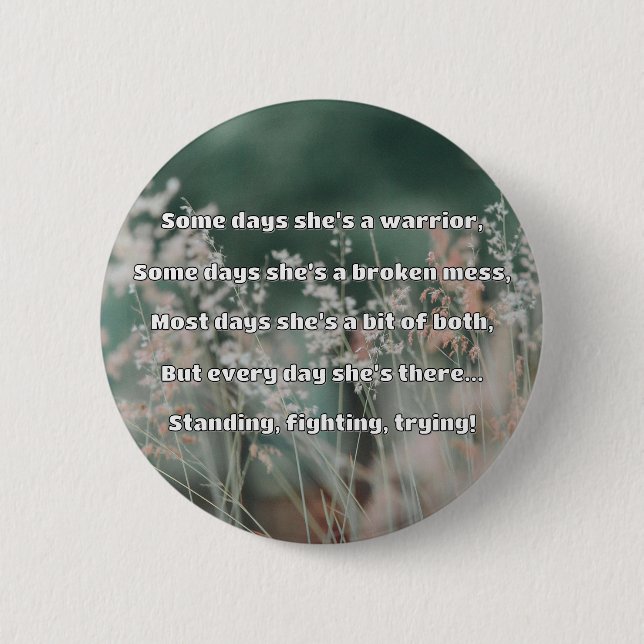 Empath Strength Positive Quote Encouragement  6 Cm Round Badge (Front)