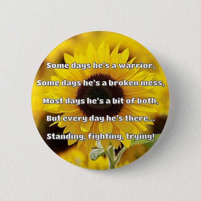 Empath Strength Positive Quote Encouragement  6 Cm Round Badge (Front)