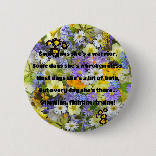 Empath Strength Positive Quote Encouragement  6 Cm Round Badge