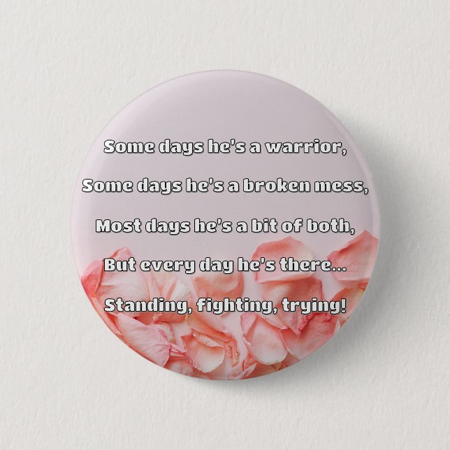 Empath Strength Positive Quote Encouragement  6 Cm Round Badge (Front)