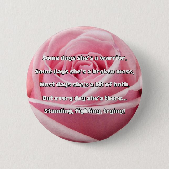 Empath Strength Positive Quote Encouragement  6 Cm Round Badge (Front)