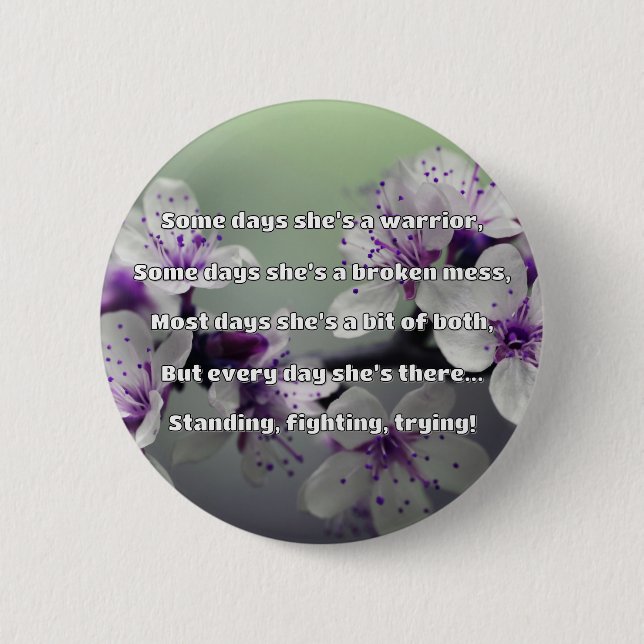 Empath Strength Positive Quote Encouragement  6 Cm Round Badge (Front)