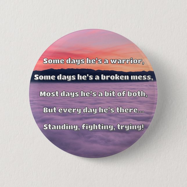 Empath Strength Positive Quote Encouragement  6 Cm Round Badge (Front)