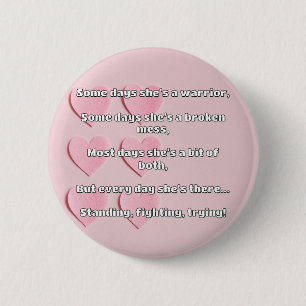 Empath Strength Positive Quote Encouragement  6 Cm Round Badge
