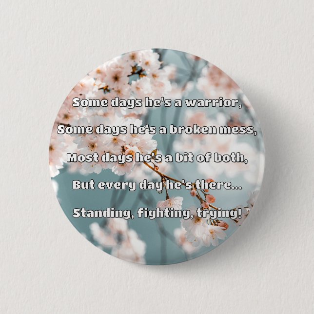 Empath Strength Positive Quote Encouragement  6 Cm Round Badge (Front)