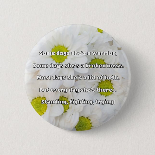 Empath Strength Positive Quote Encouragement  6 Cm Round Badge (Front)