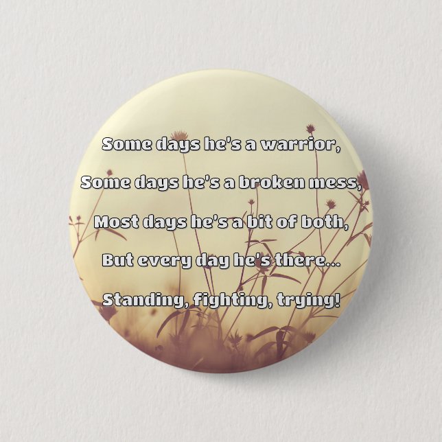 Empath Strength Positive Quote Encouragement  6 Cm Round Badge (Front)