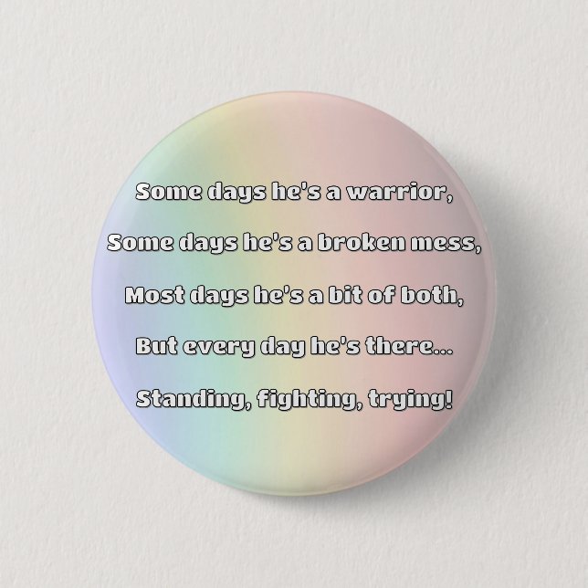 Empath Strength Positive Quote Encouragement  6 Cm Round Badge (Front)