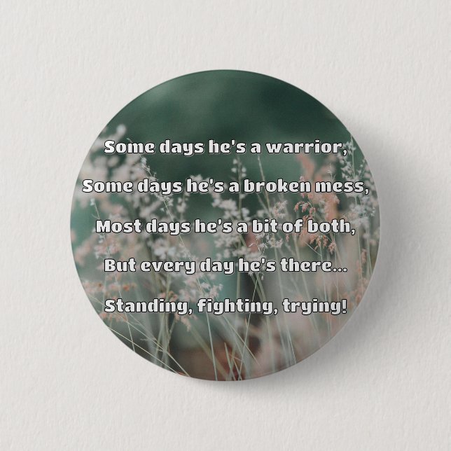 Empath Strength Positive Quote Encouragement  6 Cm Round Badge (Front)
