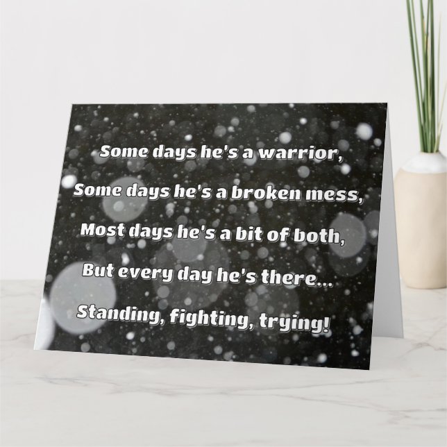 Empath Strength Positive Quote Encouragement  Card (Front)