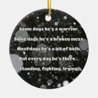 Empath Strength Positive Quote Encouragement  Ceramic Tree Decoration